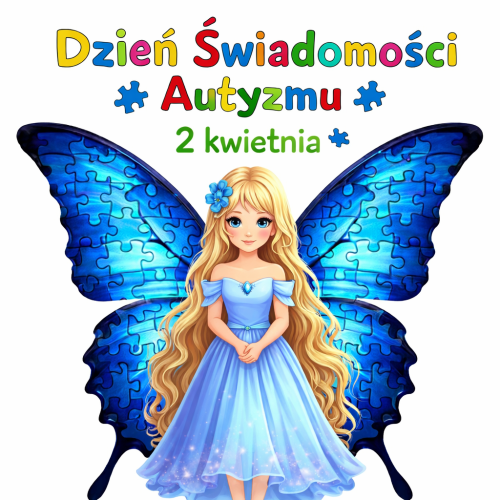 DZIEŃ ŚWIADOMOŚCI AUTYZMU FOTOBUDKA PLAKAT DO ROBIENIA ZDJĘĆ 16 STRON 