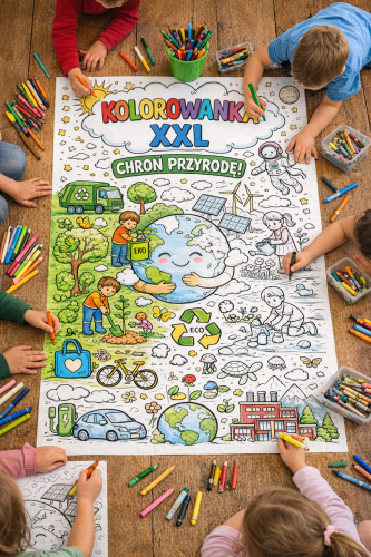 KOLOROWANKA XXL DZIEŃ ZIEMI CHRON PRZYRODĘ 16 STRON