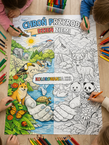 KOLOROWANKA XXL DZIEŃ ZIEMI 16 STRON