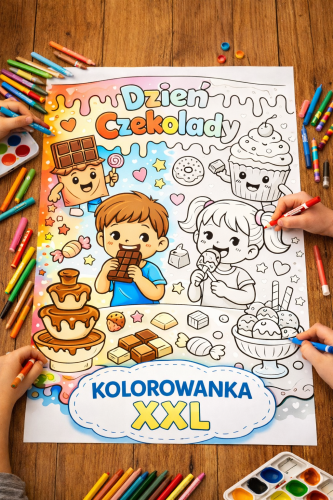 DZIEŃ CZEKOLADY KOLOROWANKA XXL 16 STRON