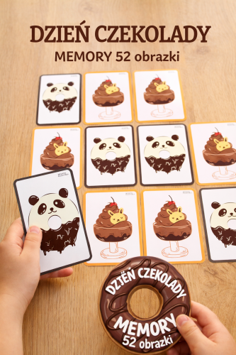 MEMORY CZEKOLADA 52 OBRAZKI