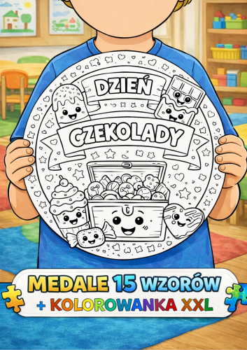 MEDALE DZIEŃ CZEKOLADY 15 WZORÓW