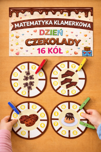 MATEMATYKA KLAMERKOWA DZIEŃ CZEKOLADY 16 OBRAZKÓW
