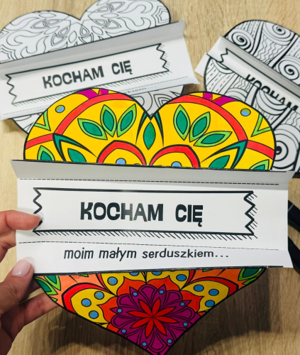 LAURKI MANDALOWE SKŁADANKA SERCE KOCHAM CIĘ 15  WZORÓW