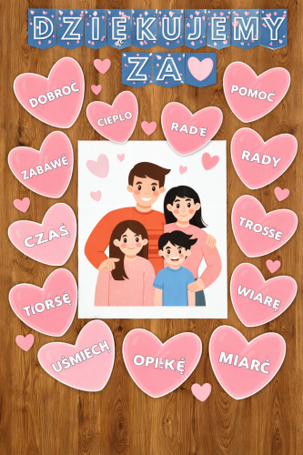 DEKORACJA NA DZIEŃ MAMY I TATY DZIĘKUJEMY ZA ... - 37 STRON 