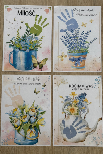 DZIEŃ MAMY I TATY |DLA MAMY I TATY DYPLOMY DO ODBIJANIA  RĄCZKI 4 WZORY