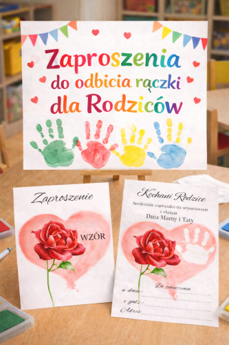 ZAPROSZENIA DO ODBICIA RĄCZKI DLA RODZICÓW 