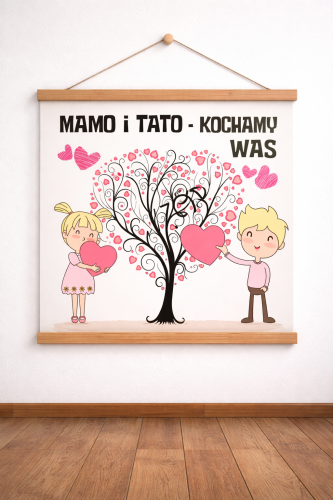 DEKORACJA DZIEŃ MAMY I TATY  KOCHAMY WAS - 32 STRONY