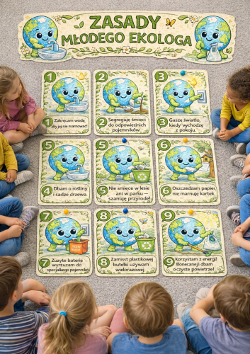 DZIEŃ ZIEMI ZASADY MŁODEGO EKOLOGA PLANSZE EDUKACYJNE
