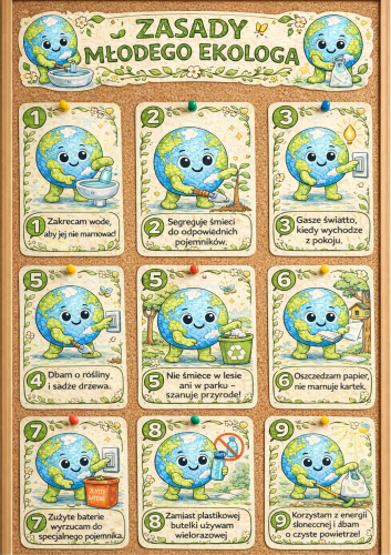 DZIEŃ ZIEMI ZASADY MŁODEGO EKOLOGA INFORMACJĘ NA GAZETKĘ