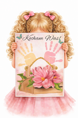  DZIEŃ MAMY I TATY | KWIATOWE DYPLOMY - DLA MAMY I TATY ODBIJAMY RĄCZKI 4 WZORY