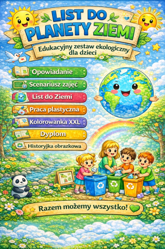 DZIEŃ ZIEMI LIST DO PLANETY ZIEMI - ZESTAW POMOCY NA DZIEŃ ZIEMI 35 STRON