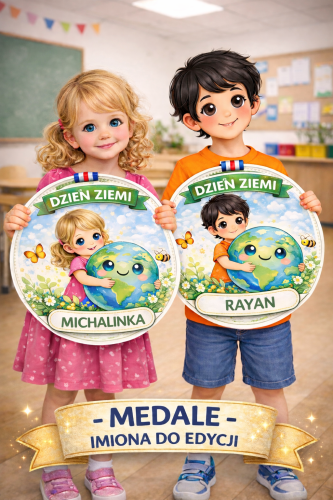 DZIEŃ ZIEMI |MEDALE Z IMIONAMI DO EDYCJI