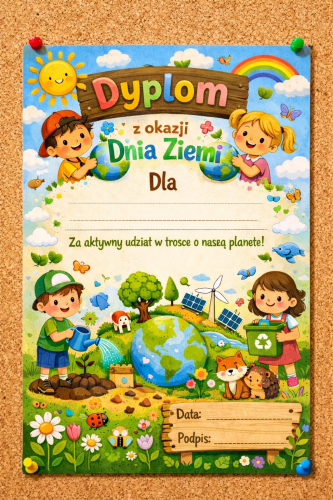 DZIEŃ ZIEMI | DYPLOM NA DZIEŃ ZIEMI  