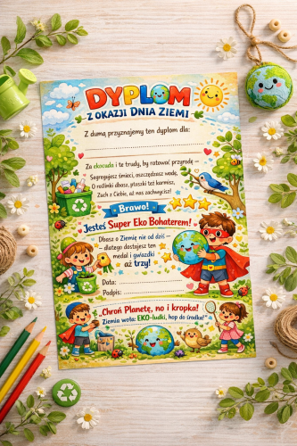 DZIEŃ ZIEMI | DYPLOM NA DZIEŃ ZIEMI   