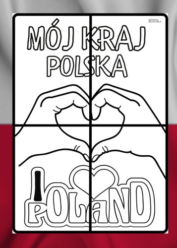 POLSKA  KOLOROWANKA XXL 4 STRONY MÓJ KRAJ POLSKA