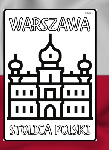 POLSKA  KOLOROWANKA 4 STRONY WARSZAWA