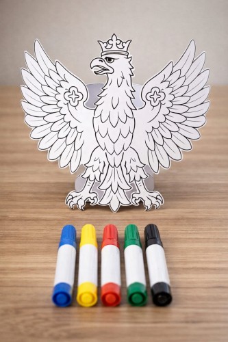 ORZEŁ BIAŁY DO WYCINANIA I SKLEJANIA