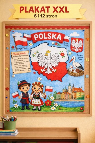 POLSKA PLAKAT XXL 6 i 12 STRON 