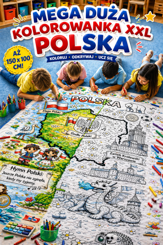 POLSKA  KOLOROWANKA XXL 25 STRON