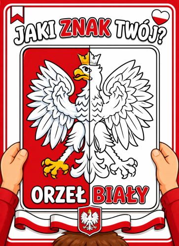 KTO TY JESTEŚ? POLAK MAŁY  - 4 KOLOROWANKI XXL 