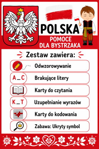 POLSKA - POMOCE DLA BYSTRZAKA, DUŻY ZESTAW