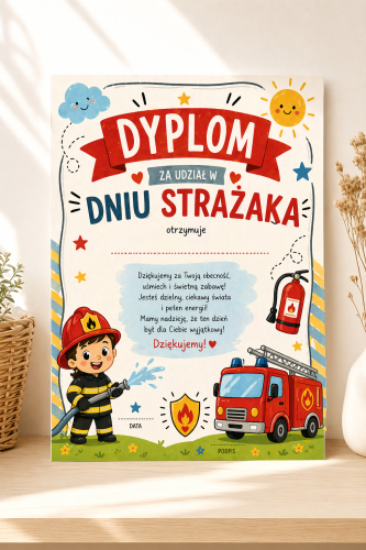 DYPLOM DZIEŃ STRAŻAKA 