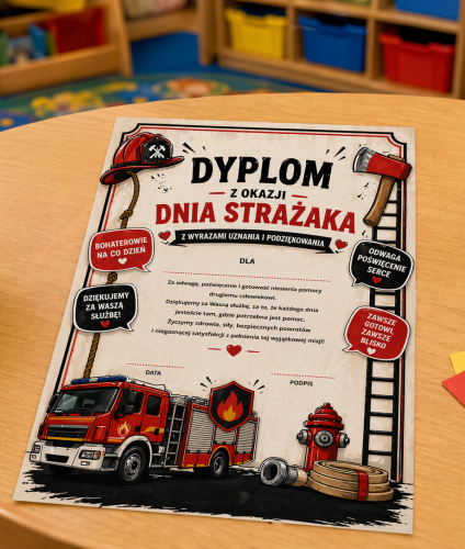 DYPLOM DZIEŃ STRAŻAKA  
