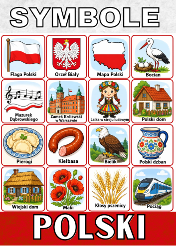 SYMBOLE POLSKI ZESTAW KART OBRAZKOWYCH .png