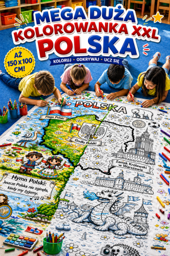 POLSKA  KOLOROWANKA XXL 25 STRON