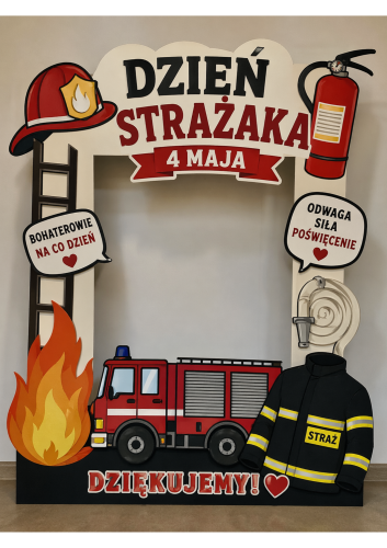 ZESTAW WYDRUKOWANY GOTOWY DO WYSYŁKI DYPLOM FOTOBUDKA XXL DZIEŃ STRAŻAKA 20 STRON