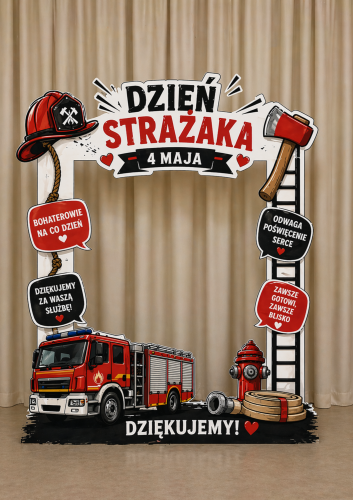 ZESTAW WYDRUKOWANY GOTOWY DO WYSYŁKI FOTOBUDKA XXL DZIEŃ STRAŻAKA 20 STRON
