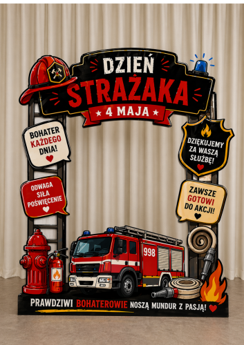 ZESTAW WYDRUKOWANY GOTOWY DO WYSYŁKI DYPLOM FOTOBUDKA XXL DZIEŃ STRAŻAKA 20 STRON