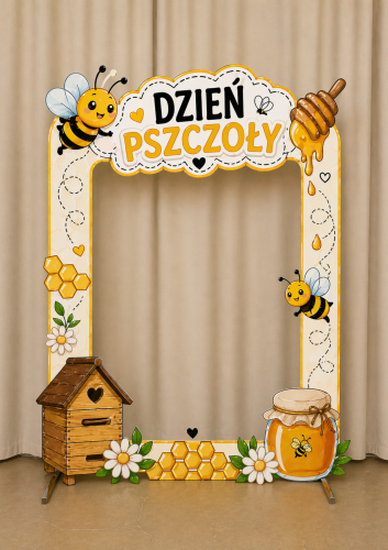 ZESTAW WYDRUKOWANY GOTOWY DO WYSYŁKI FOTOBUDKA DZIEŃ PSZCZOŁY 20 STRON