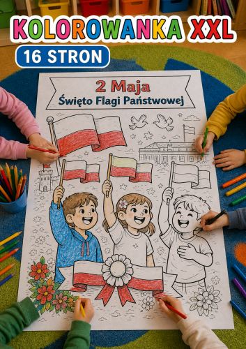 POLSKA  KOLOROWANKA XXL 16 STRON    