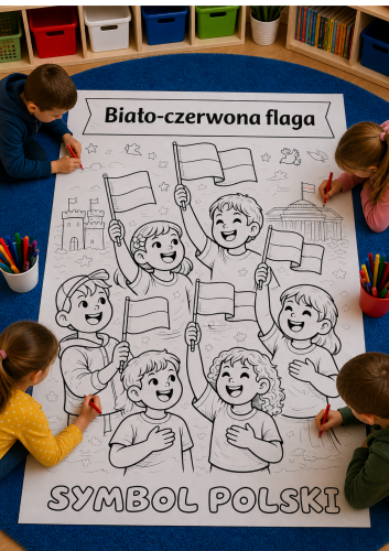 POLSKA  KOLOROWANKA XXL 16 STRON        
