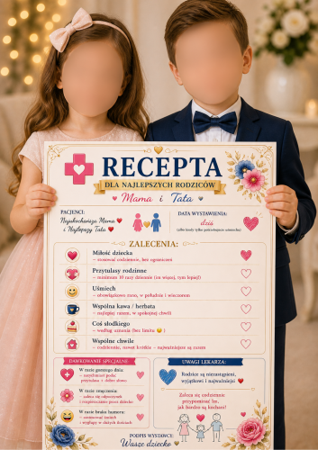 DZIEŃ MAMY I TATY | RECEPTA DLA MAMY I TATY  GRATIS KOLOROWANKA XXL RAZEM 18 STRON 