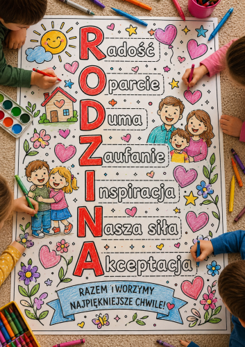 DZIEŃ  MAMY I TATY  RODZINA KOLOROWANKA XXL  16 STRON