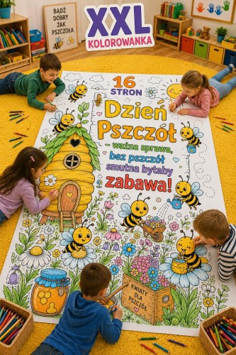 KOLOROWANKA XXL DZIEŃ PSZCZOŁY 16 STRON   