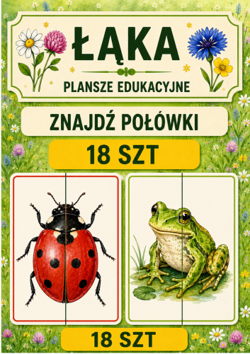 MAJOWA ŁĄKA ZNAJDŹ POŁÓWKĘ 18 SZTUK