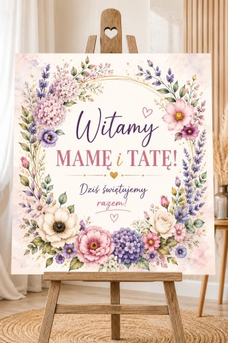 DEKORACJA DZIEŃ MAMY I TATY WITAMY  9 i 16 STRON  