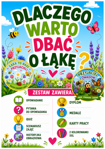 DLACZEGO NALEŻY CHRONIĆ ŁAKI ? - ZESTAW POMOCE  72 STRON