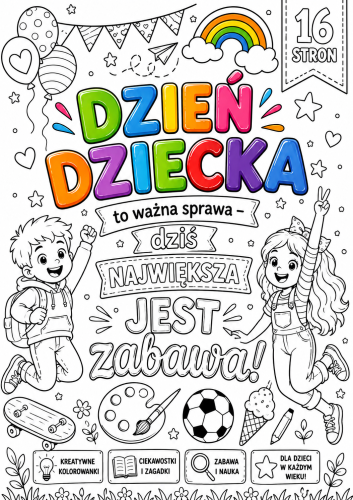 KOLOROWANKA XXL DZIEŃ DZIECKA 16 STRON     