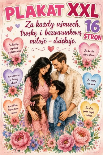  DZIEŃ MAMY I TATY PLAKAT XXL 16 STRON/A4