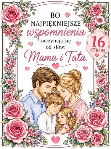  DZIEŃ MAMY I TATY PLAKAT KOLOR XXL 16 STRON/A4 