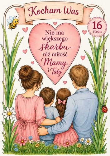  DZIEŃ MAMY I TATY DEKORACJA  XXL 16 STRON/A4 