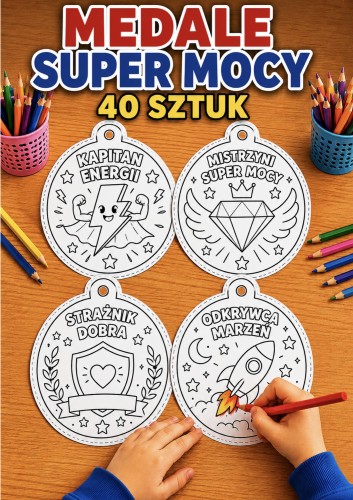 MEDALE  SUPER MOCY 40 WZORÓW 