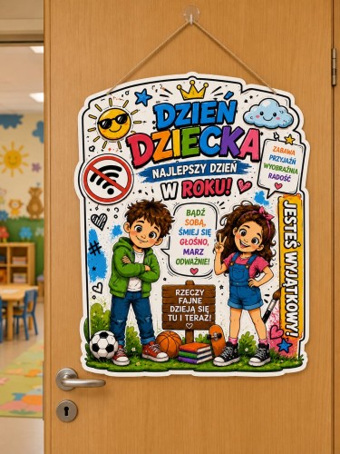DEKORACJA DZIEŃ DZIECKA PLAKAT 12 STRON   