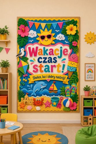 WAKACJE CZAS START DEKORACJA 9 i 16 STRON