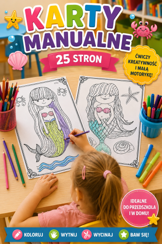  SYRENKI KARTY MANUALNE - 25 SZTUK